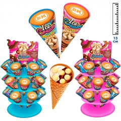 Вафельный рожок с печеньем и шоколадной пастой Шокотим ICE CREAM (Китай) 16г